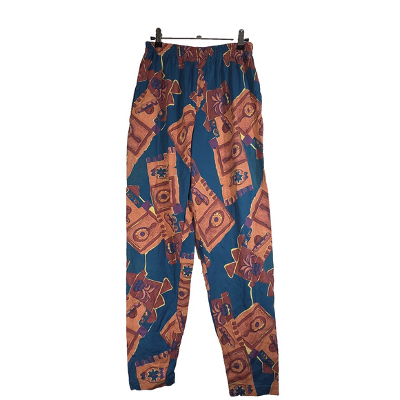 Vtg Chicos Pants Womens 1 L Abstract Cottagecore Grandma Pant Western Aztec - Picture 2 of 12